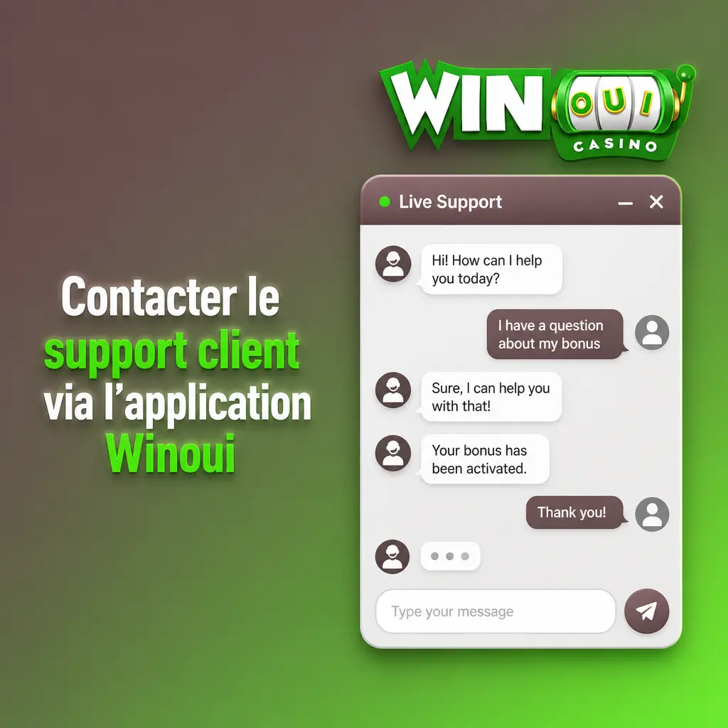 Support client de l'application Winoui