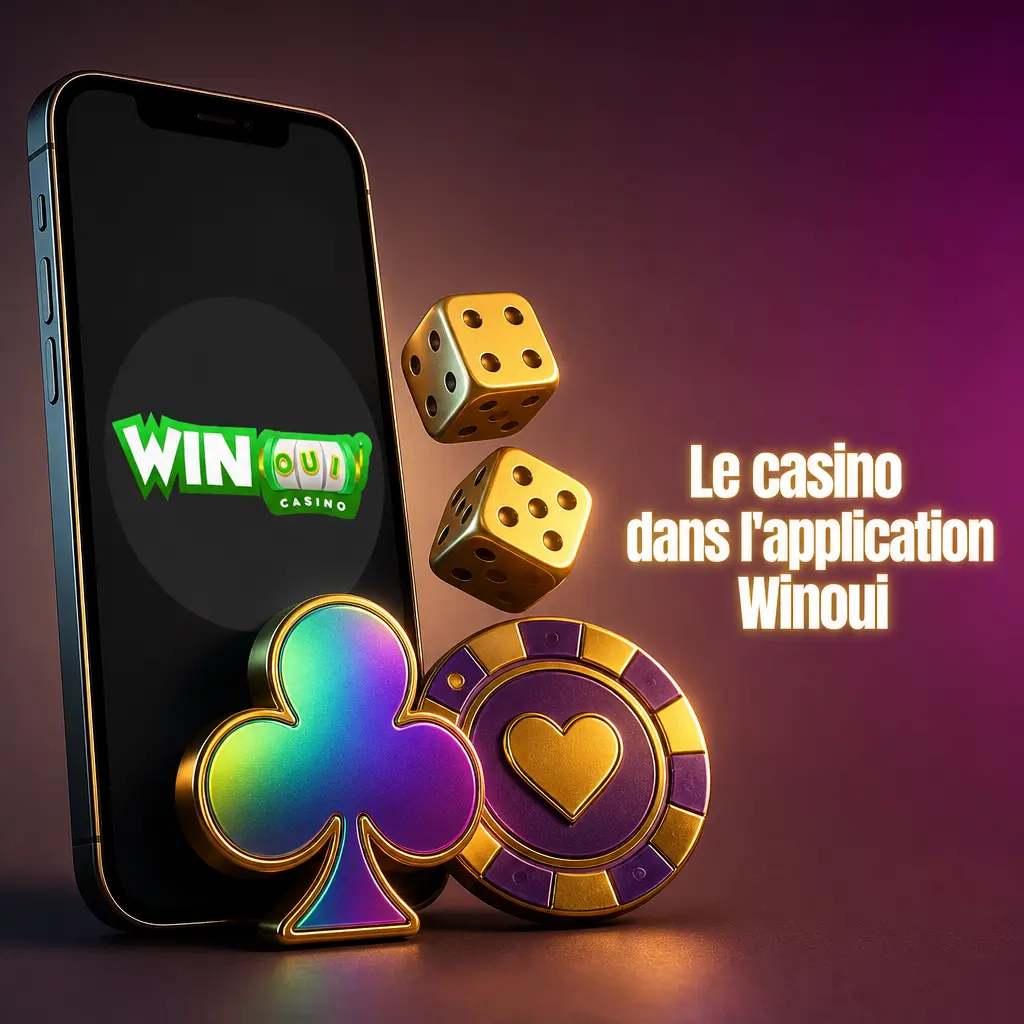 Catégories du casino dans l'application Winoui